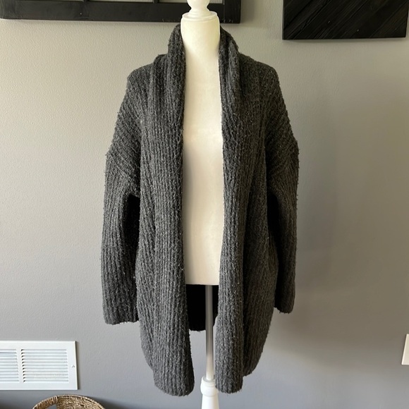 J.Crew Open Front Wool Blend Cardigan Gray - Picture 1 of 10